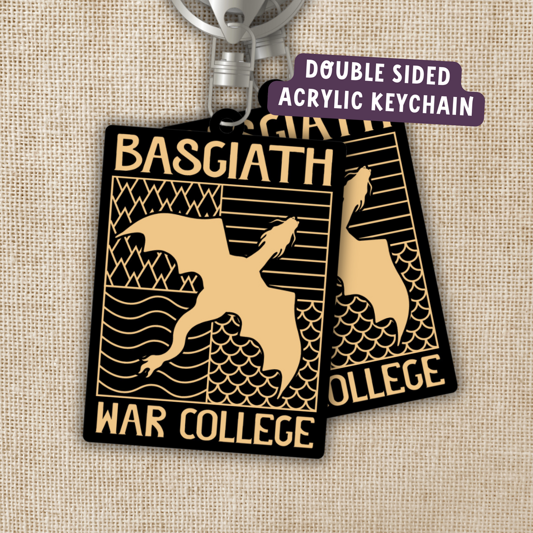 Basgiath War College Emblem Acrylic Keychain | Fourth Wing
