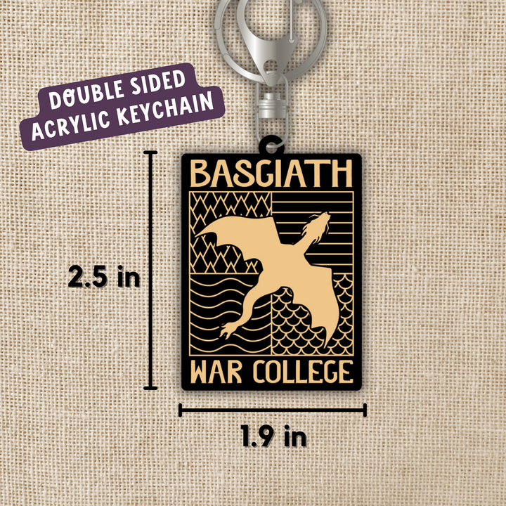 Basgiath War College Emblem Acrylic Keychain | Fourth Wing