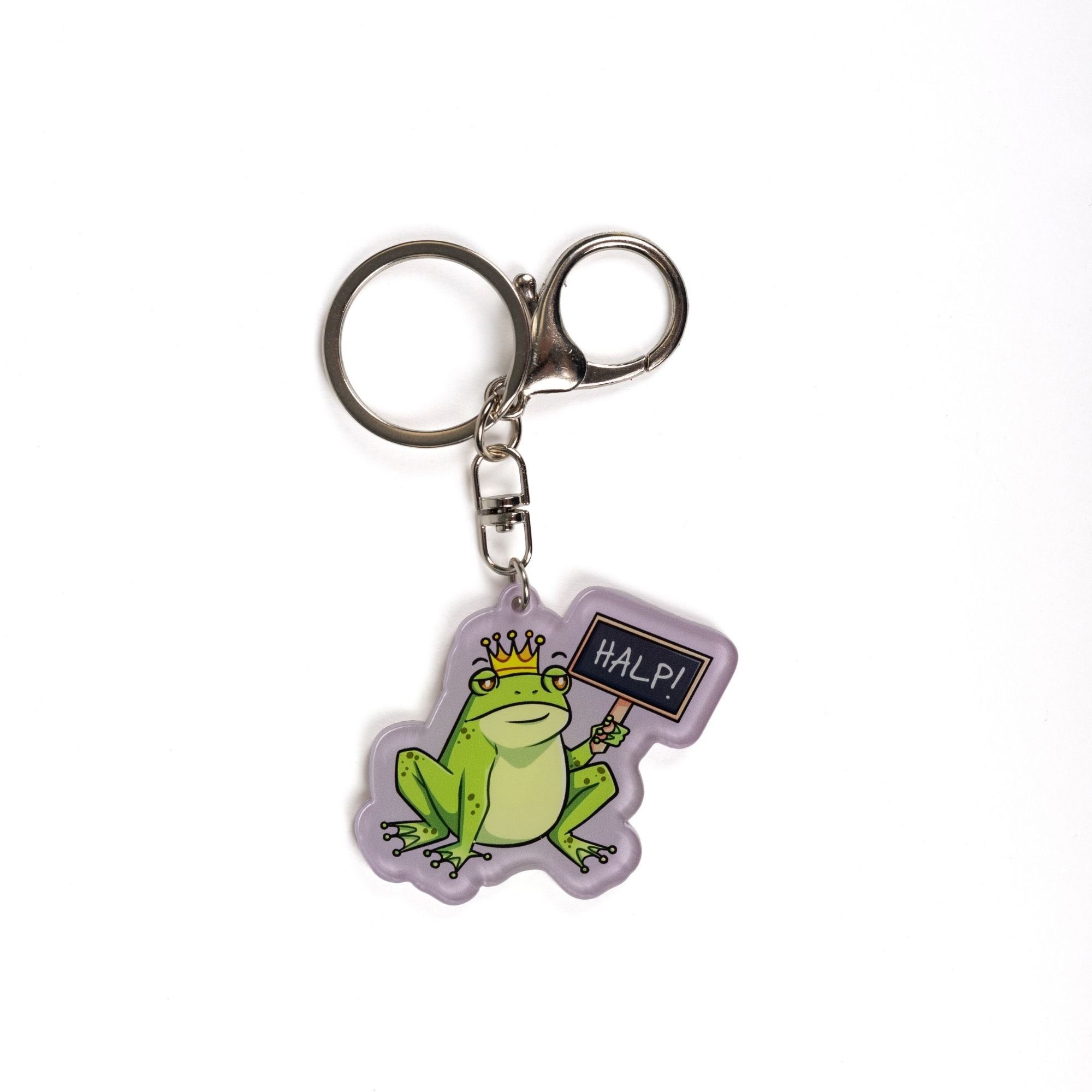 Kingsley with Halp! Sign Keychain - Assistant to the Villain | KoT