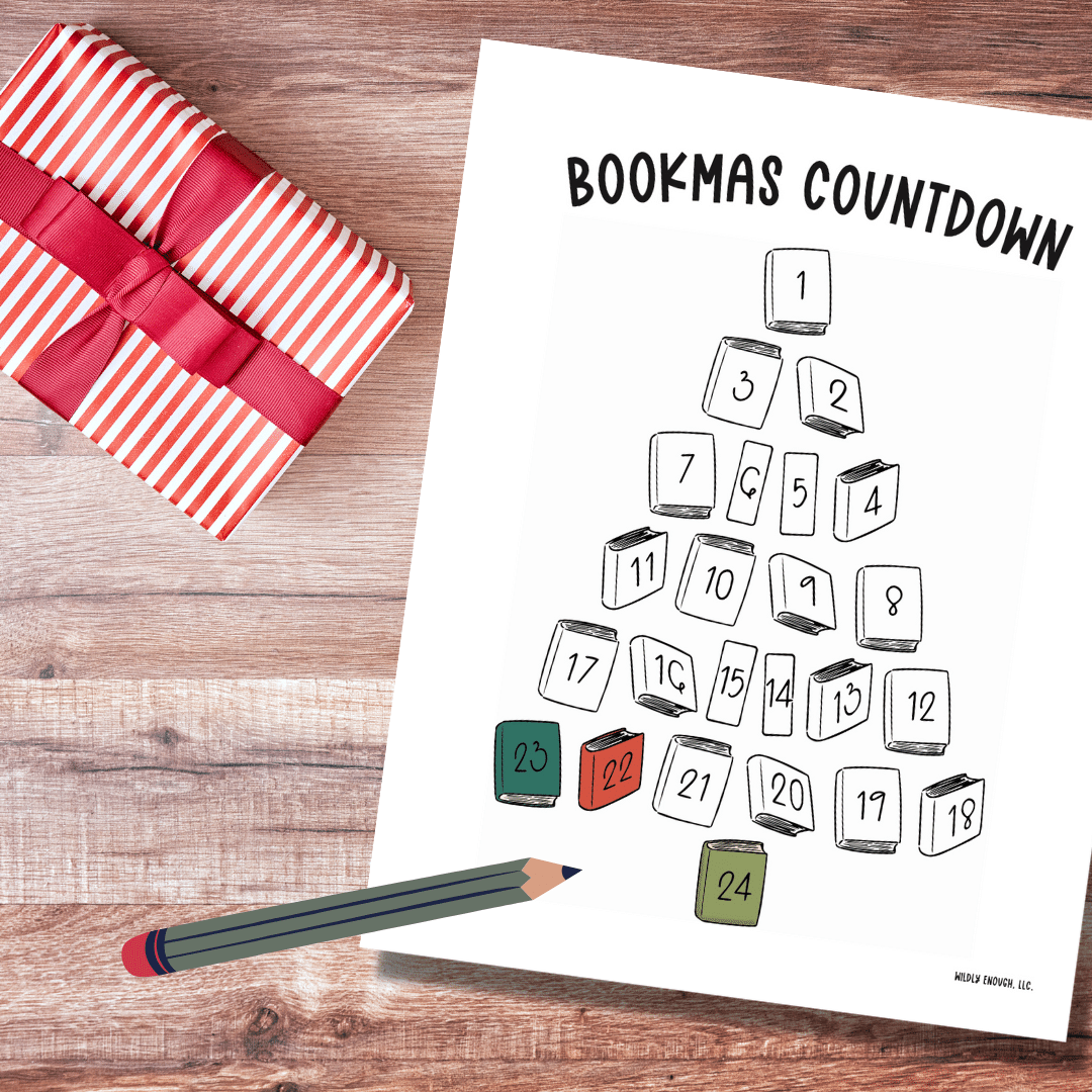 Bookmas Christmas Countdown Printable | Free Download