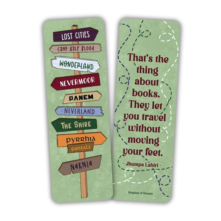 Fictional Places Signpost Bookmark