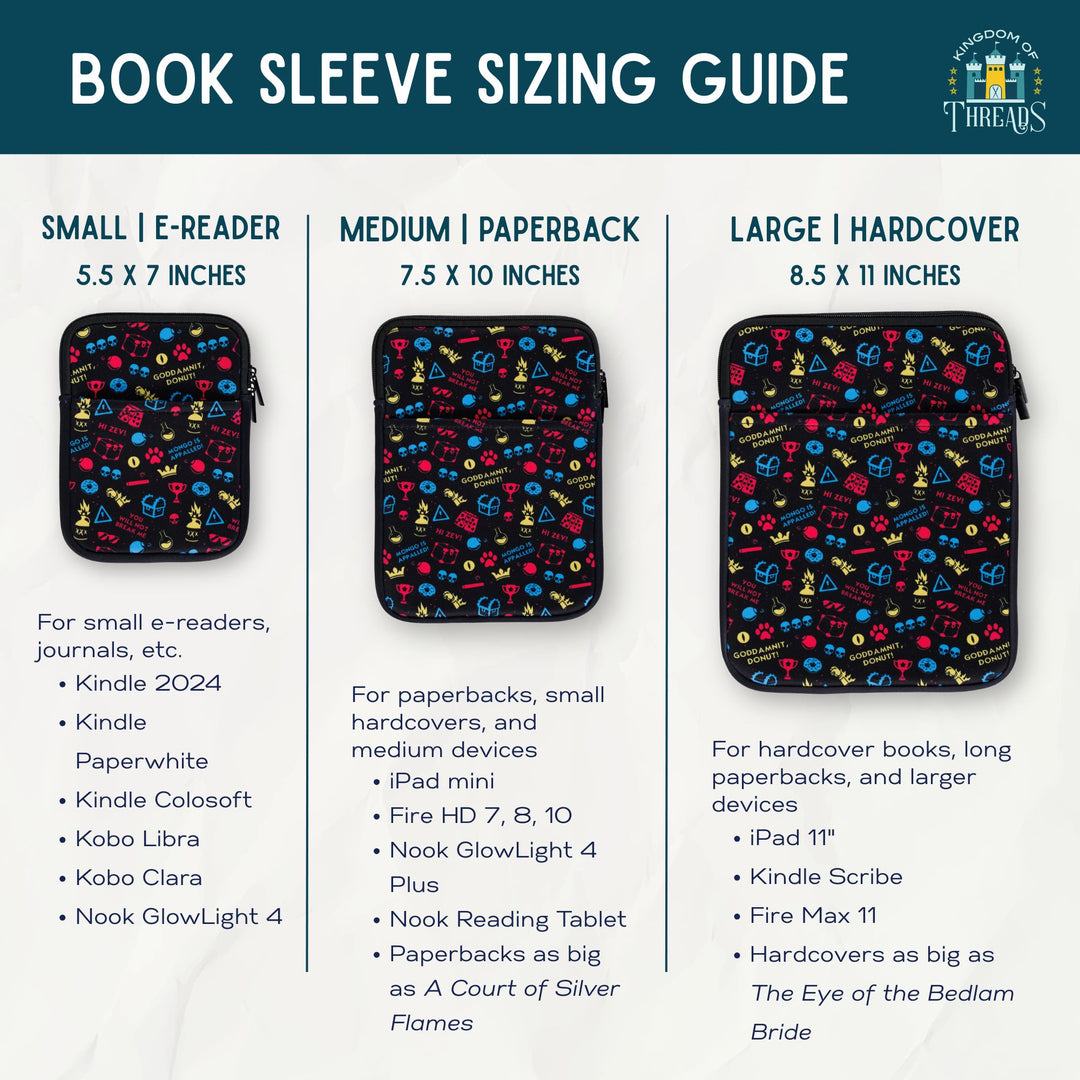 Dragon Trio Book Sleeve | Fourth Wing