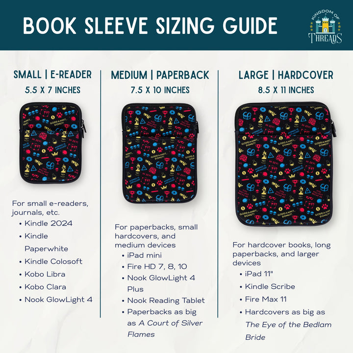 Dragon Trio Book Sleeve | Fourth Wing