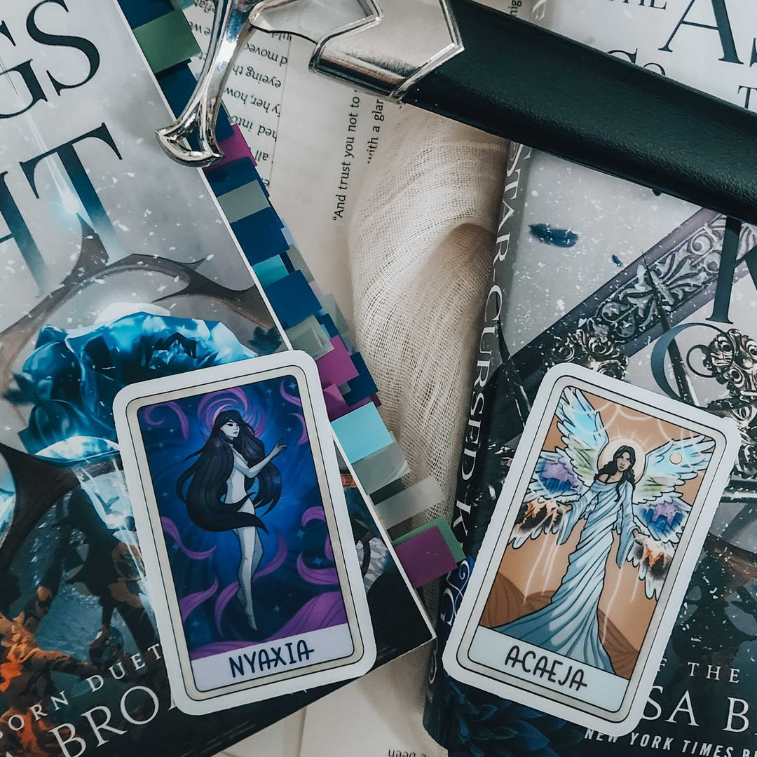 Goddess Acaeja Tarot Card Sticker | Crowns Of Nyaxia