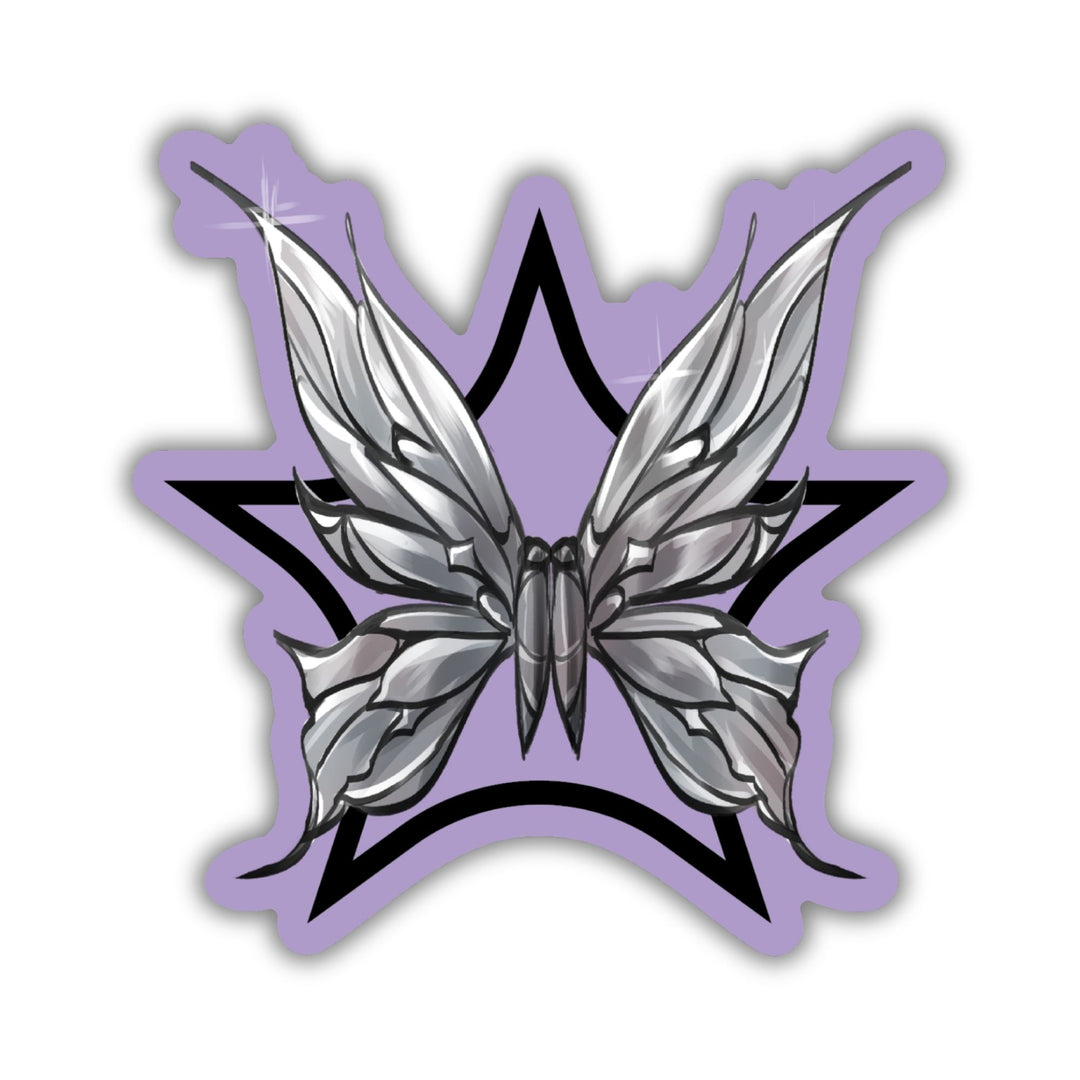 Lyra & Hades Butterfly Emblem Sticker | The Games Gods Play
