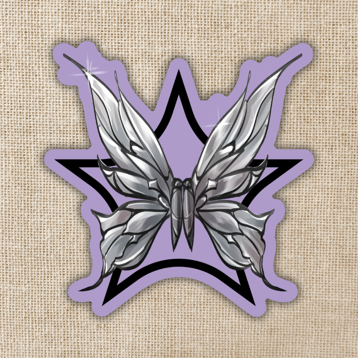 Lyra & Hades Butterfly Emblem Sticker | The Games Gods Play