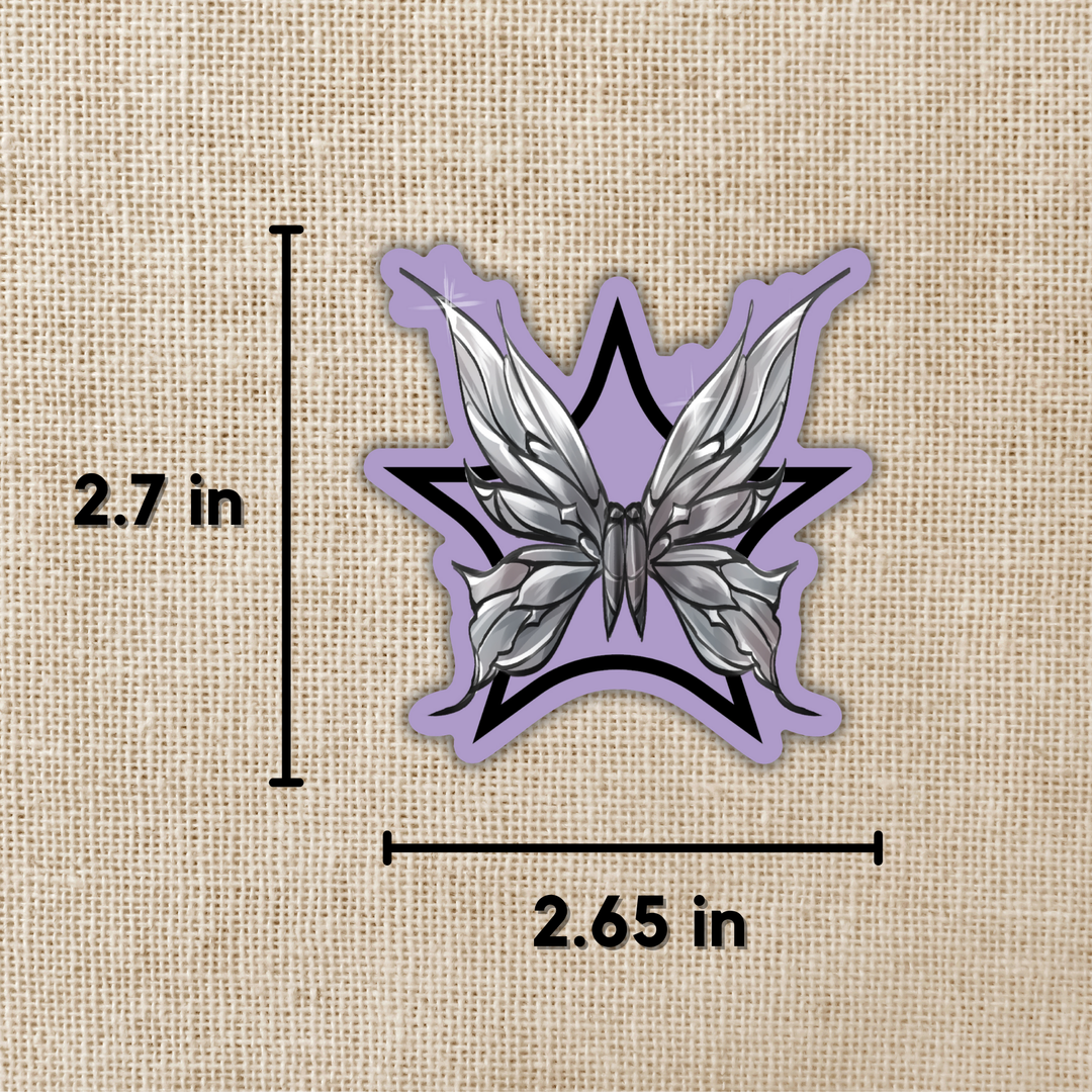 Lyra & Hades Butterfly Emblem Sticker | The Games Gods Play