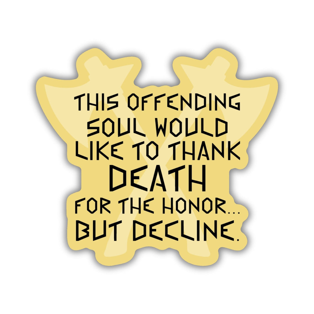 This Offending Soul Sticker | The Games Gods Play