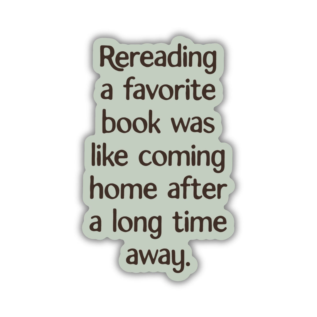 Rereading a Favorite Book Sticker | Lore of the Wilds