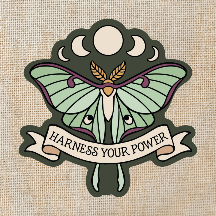 Moon Moth Sticker Moon Moth Sticker - Lore of the Wilds | Kingdom of Threads