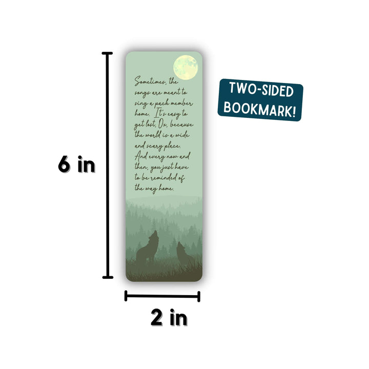 Song of Wolves Green Creek Bookmark