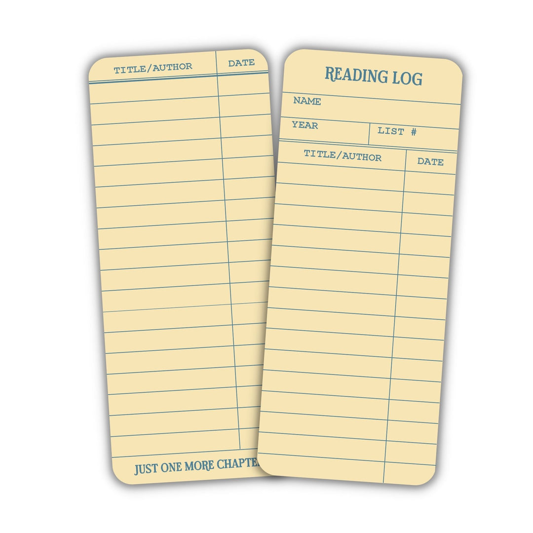 Library Card Reading Log Bookmark