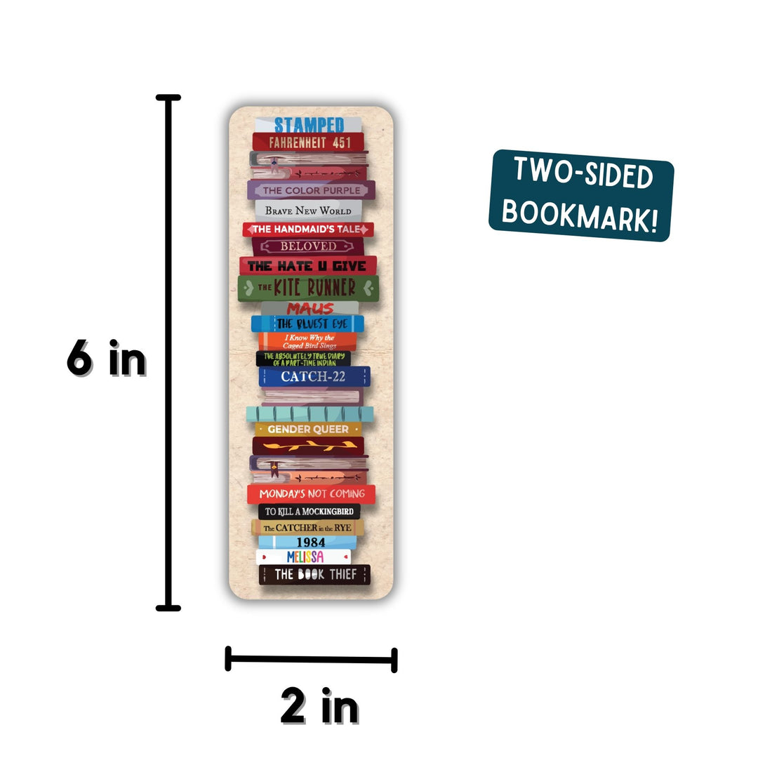 Banned Book Stack Bookmark