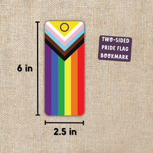Load image into Gallery viewer, LGBTQIA+ Progressive Pride Flag Bookmark
