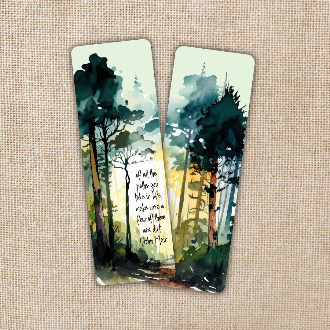 Paths in Life John Muir Quote Bookmark