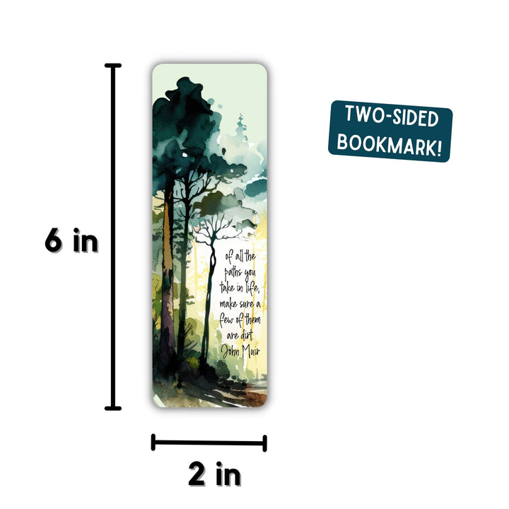 Paths in Life John Muir Quote Bookmark