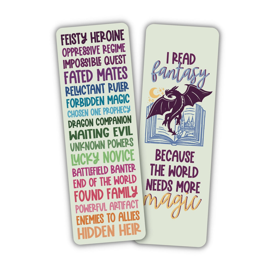Fantasy Book Tropes Bookmark
