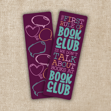 Load image into Gallery viewer, First Rule of Book Club Bookmark
