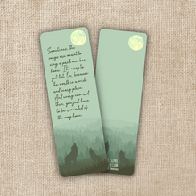 Load image into Gallery viewer, Song of Wolves Green Creek Bookmark
