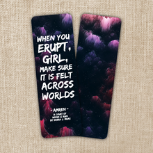 Load image into Gallery viewer, When You Erupt, Girl Bookmark | A Court of Thorns and Roses
