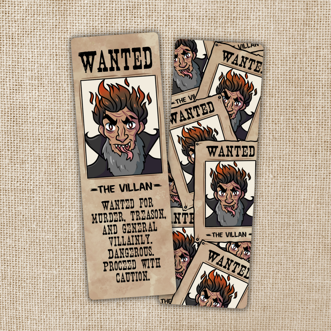 Villain Wanted Poster Bookmark | Assistant to the Villain