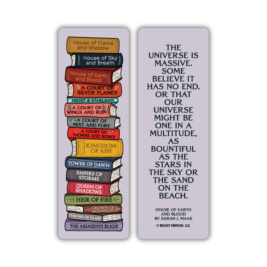 Sarah J. Maas Book Stack Bookmark