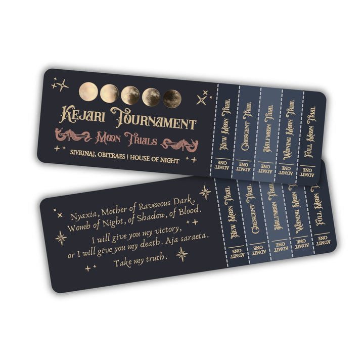 Kejari Tournament Ticket Bookmark | Crowns Of Nyaxia