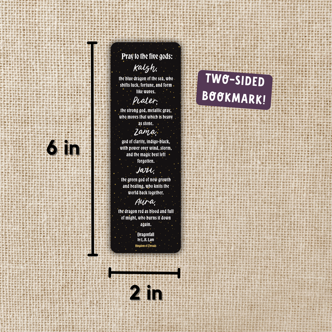 Prayer to Dragon Gods Bookmark | Dragonfall