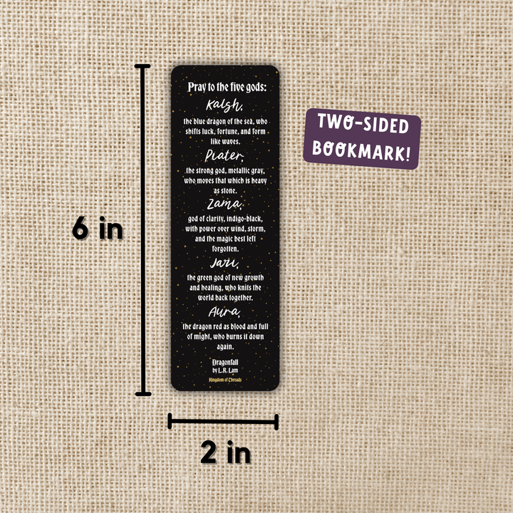 Prayer to Dragon Gods Bookmark | Dragonfall