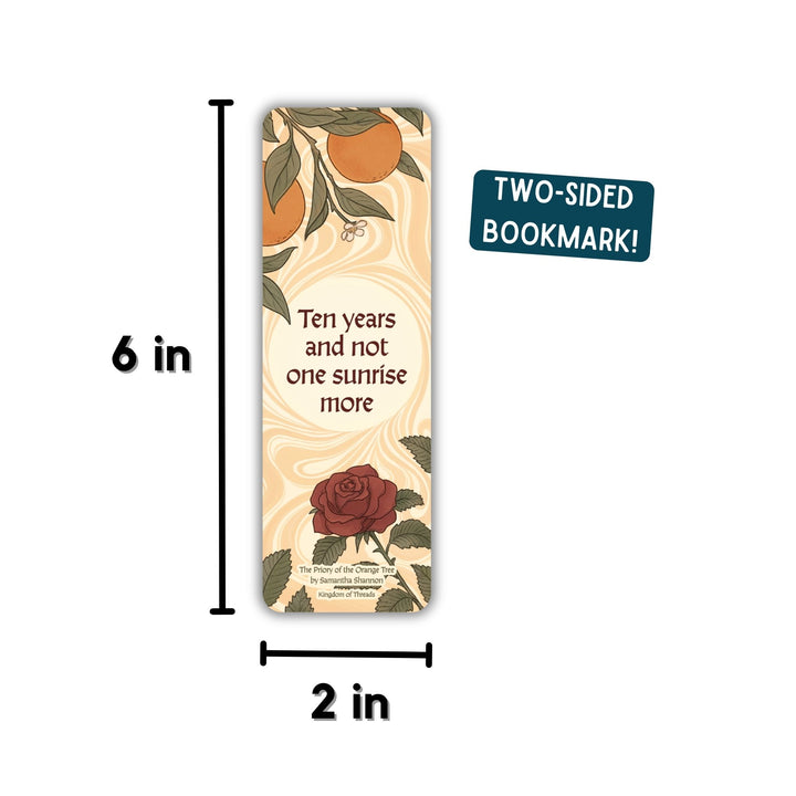 Not One Sunrise More Bookmark | The Priory of the Orange Tree