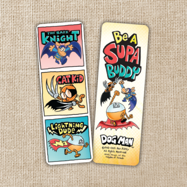 Supa Buddies Bookmark | Dog Man