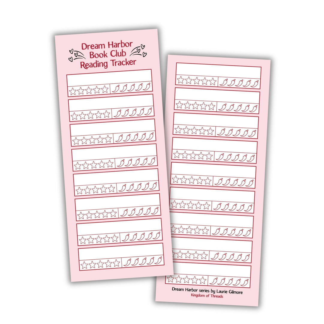 Reading Tracker & Spice Rating Bookmark | Dream Harbor