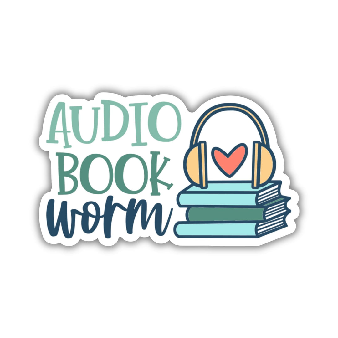 Audiobook Worm Sticker