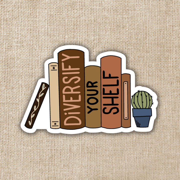 Diversify Your Shelf Sticker