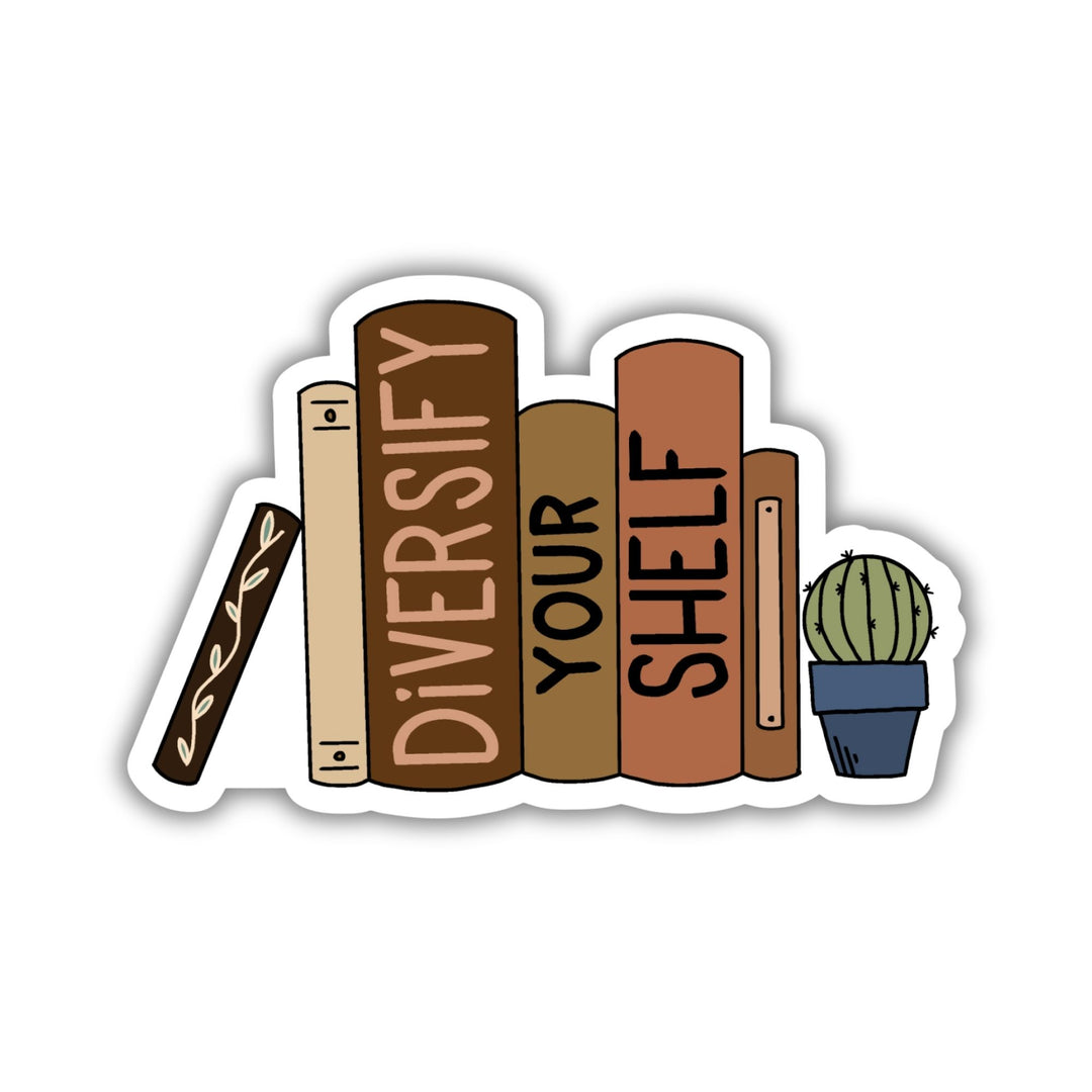 Diversify Your Shelf Sticker