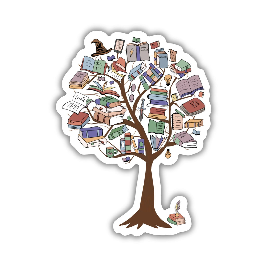 Fantasy Book Tree Sticker