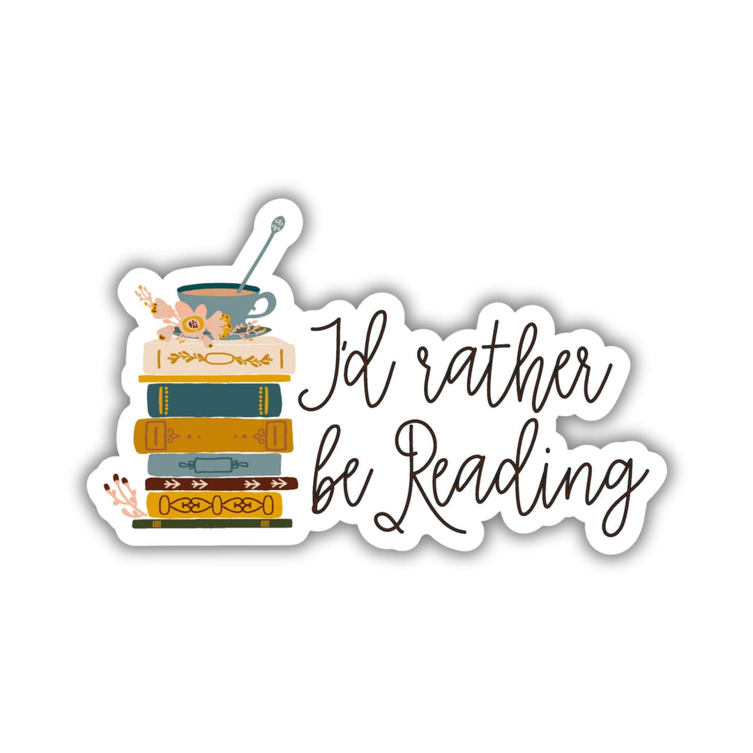 Rather Be Reading Sticker