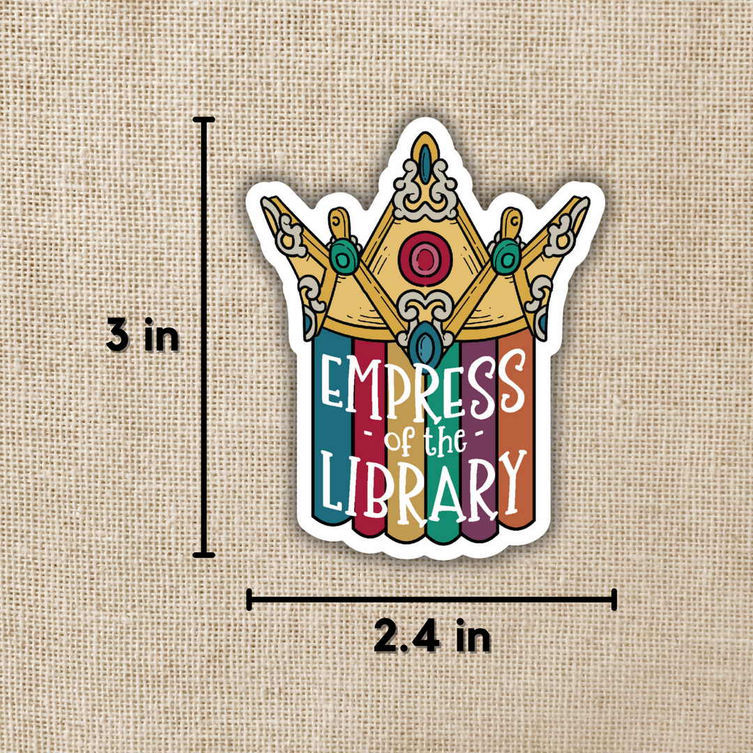 Empress of the Library Sticker