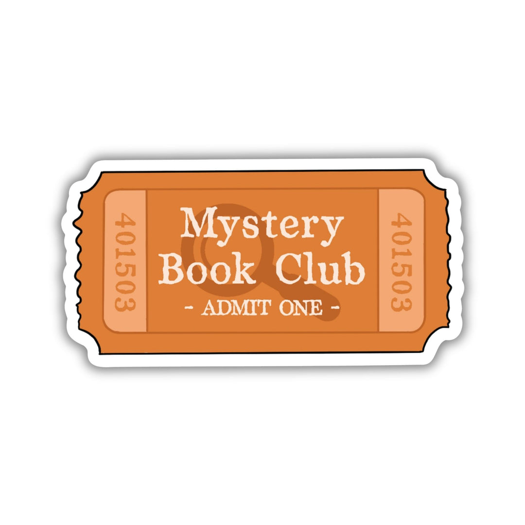 Mystery Book Club Ticket Sticker