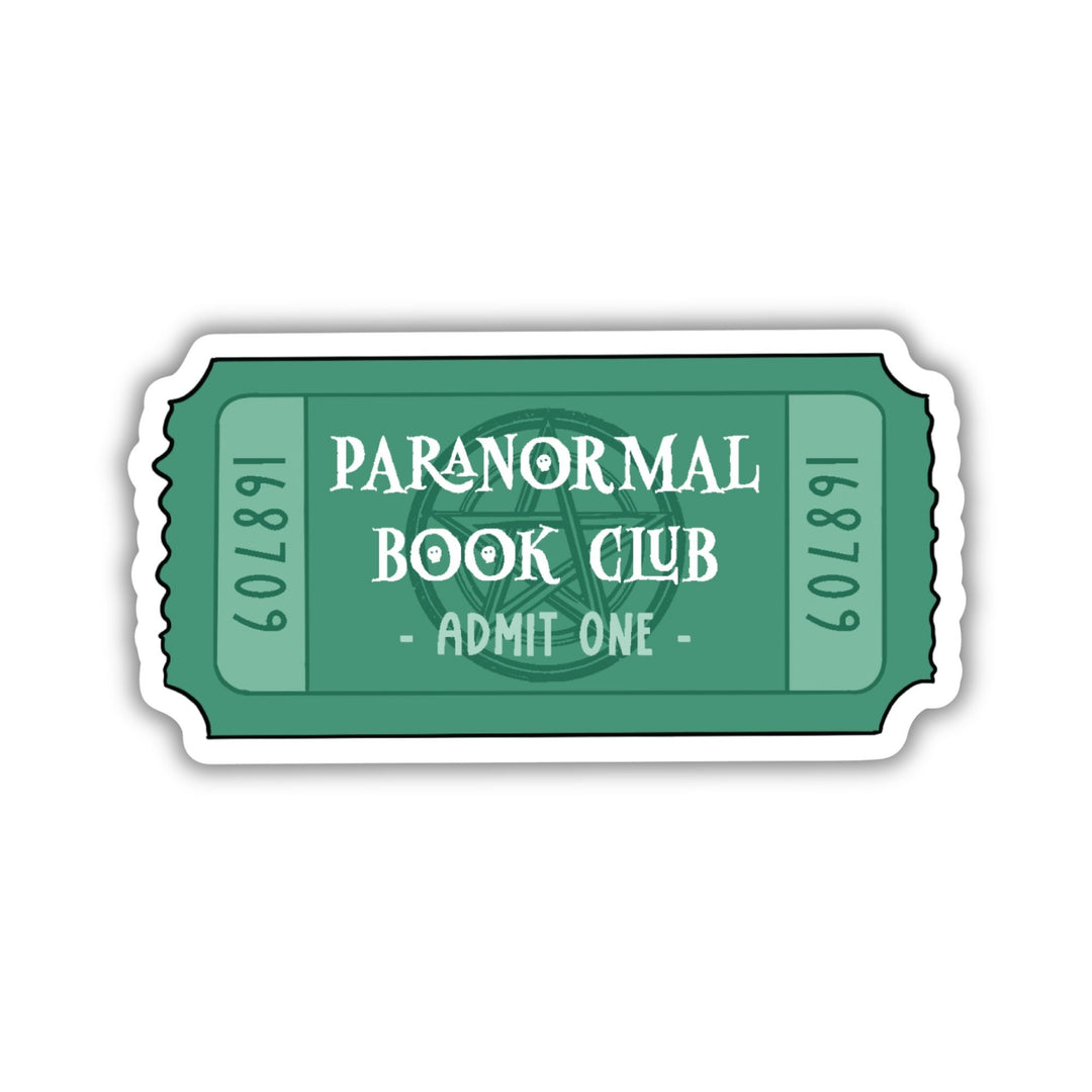Paranormal Book Club Ticket Sticker