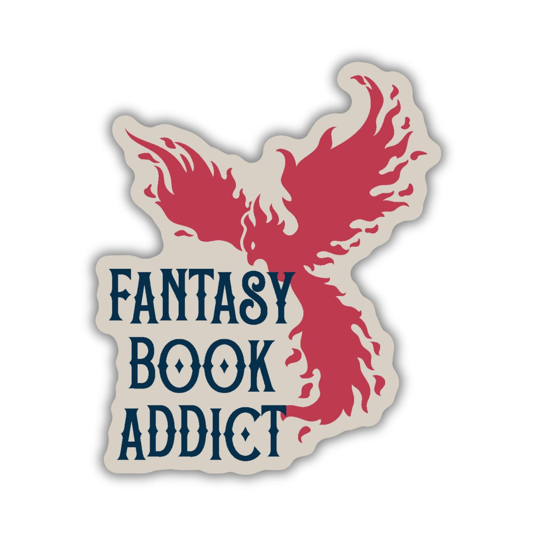 Fantasy Book Addict Phoenix Sticker
