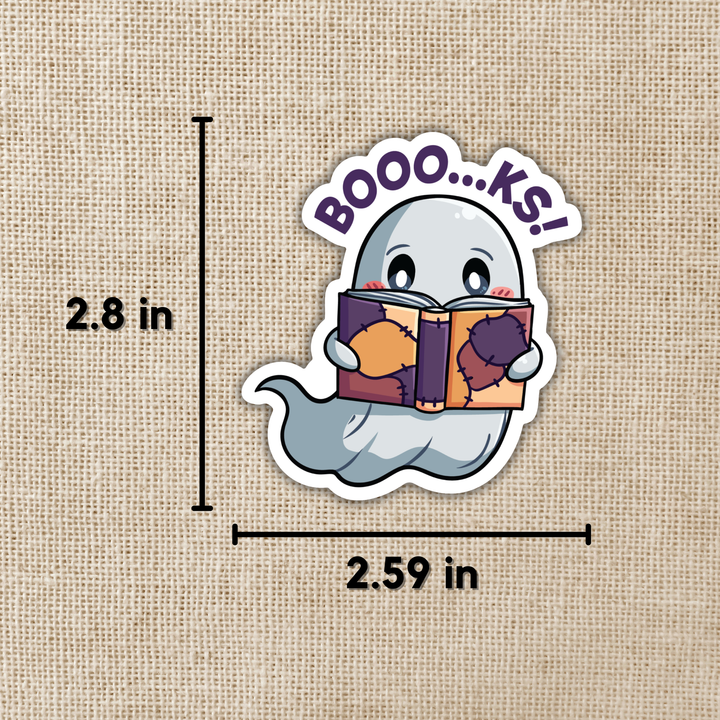 Booo…ks Ghostie Sticker