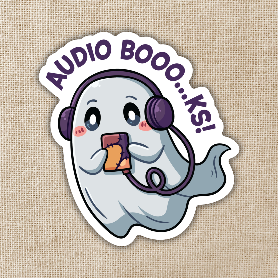 Audio Booo…ks Ghostie Sticker