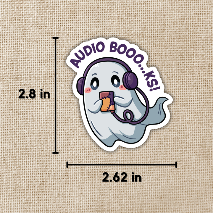 Audio Booo…ks Ghostie Sticker
