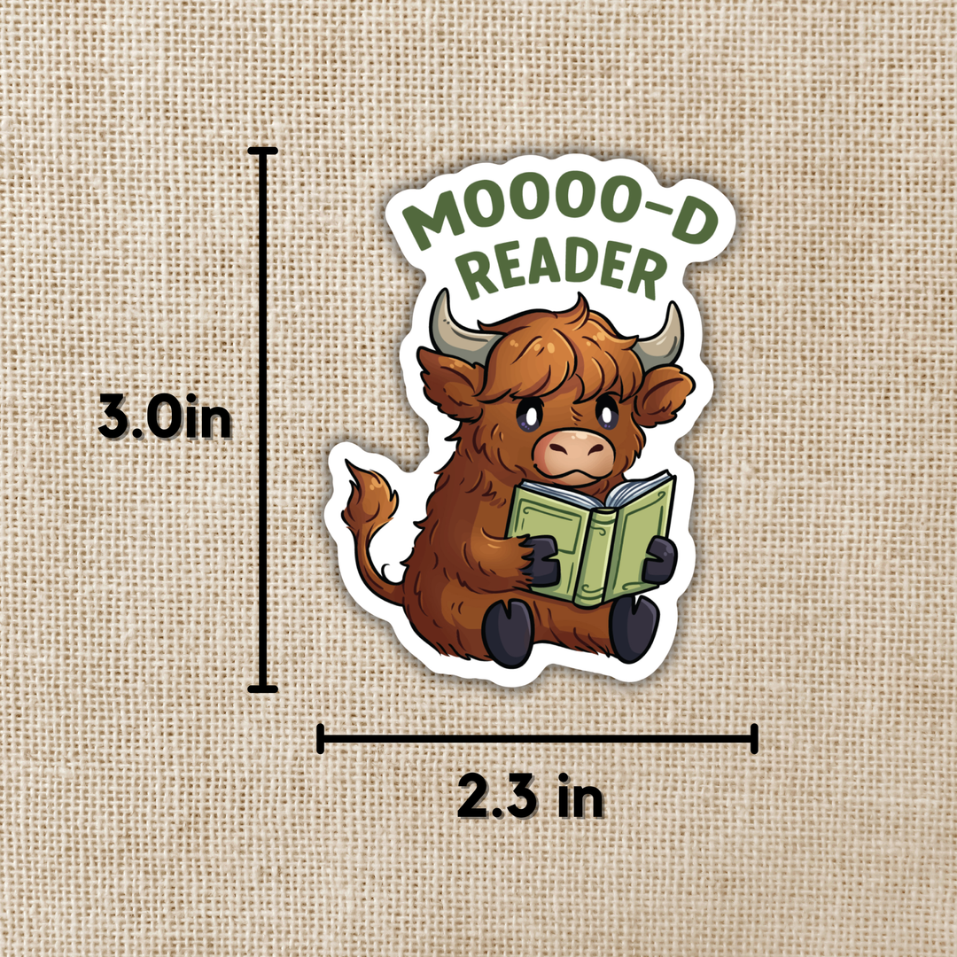 Mooo-d Reader Sticker