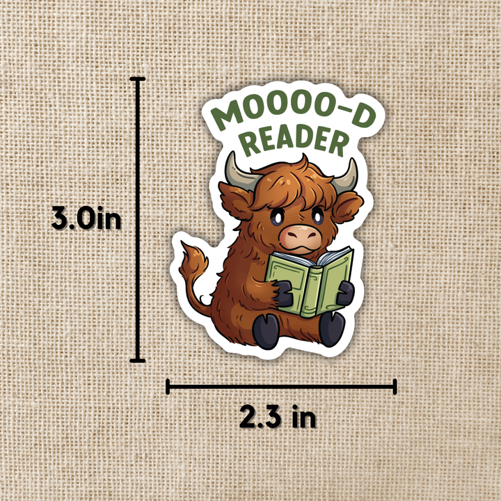 Mooo-d Reader Sticker