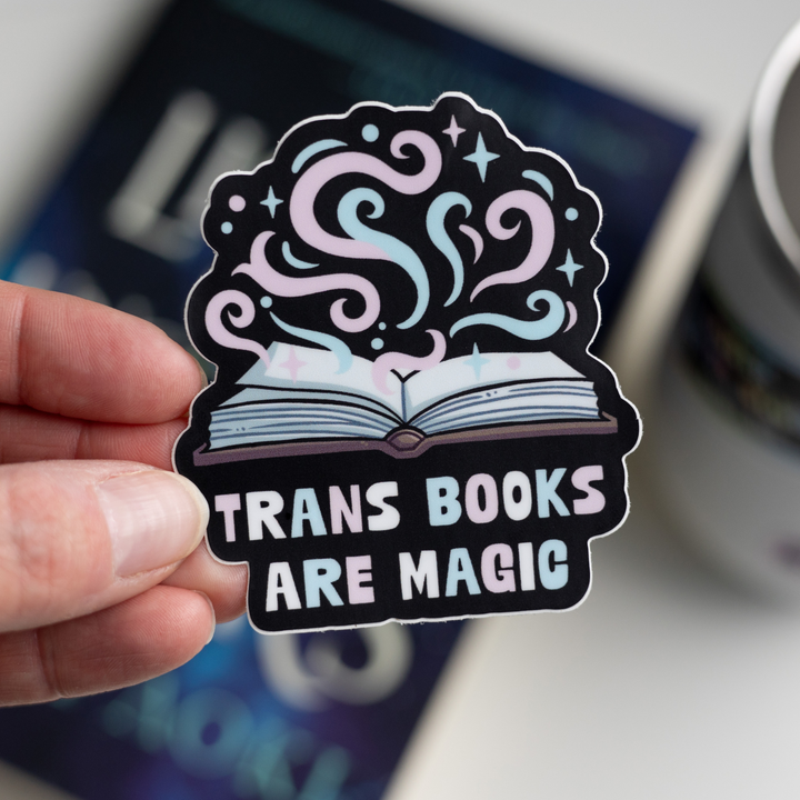 Trans Books Are Magic Sticker
