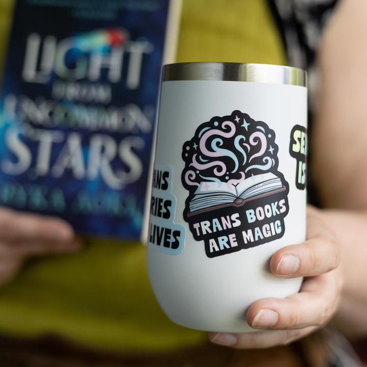 Trans Books Are Magic Sticker