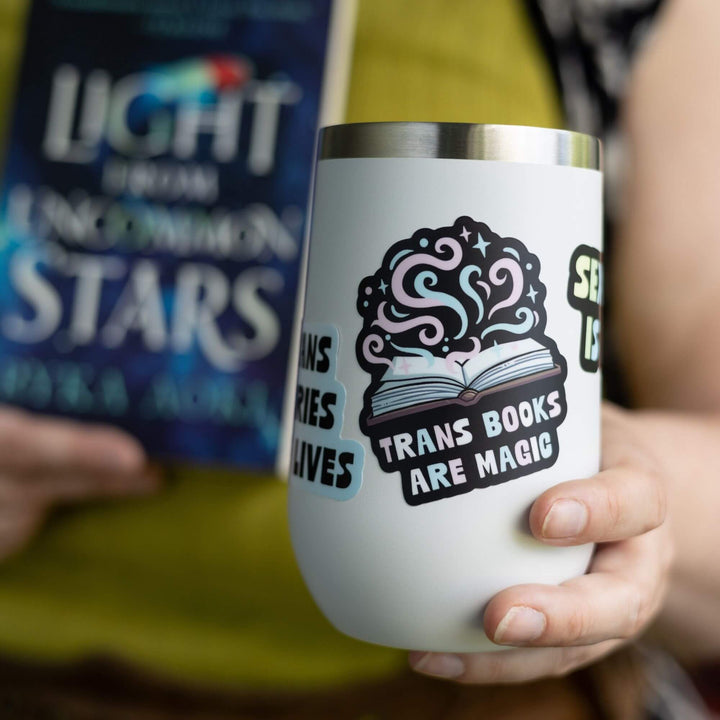 Trans Books Are Magic Sticker