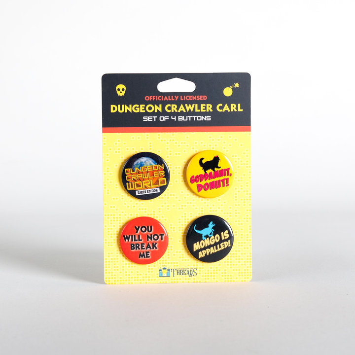 Dungeon Crawler Carl Button Pin Set